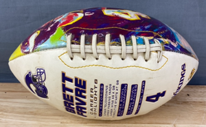 lot 75 image: Brett Favre Minnesota Vikings Limited Edition Commemorative NFL Football K