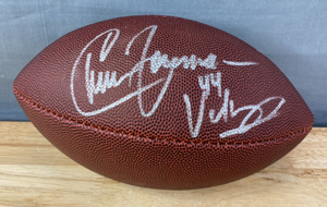 lot 35 image: Chuck Foreman Autographed Minnesota Vikings Wilson NFL Junior Football K