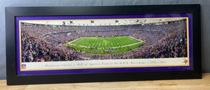lot 38 image: NFL Minnesota Vikings Football Mall of America Field Metrodome Stadium Panoramic Framed Photo K