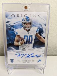 lot 12 image: 2019 Panini Origins TJ Hockenson On Card Autograph RC #RA-TJ T