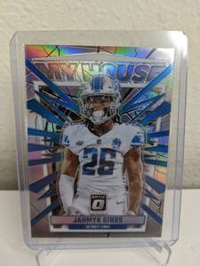 lot 53D image: 2023 Panini Donruss Optic Jahmyr Gibbs My House Silver Prizm RC #9 T