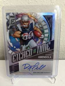 lot 33B image: 2024 Panini Donruss Elite Danny Amendola Etched in Time Autograph Numbered 020149 #ETS-DAM T