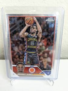 lot 10B image: 2023 Topps Chrome Bronny James McDonalds All American RC #20 T