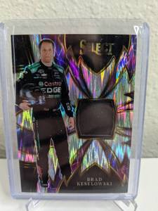 lot 40A image: 2024 Panini Select Racing Brad Kaselowski Sparks Flash Prizm Race Worn Patch #S-BKS T