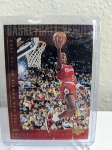 lot 59B image: 1994-95 Upper Deck Michael Jordan Basketball Heroes #37 T