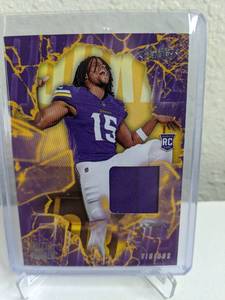 lot 59C image: 2024 Panini Absolute Dallas Turner Rookie Force Relic #RF-DTR T