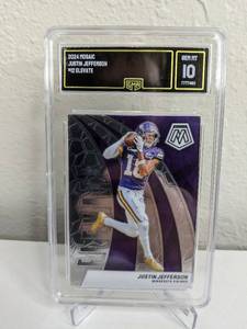 lot 31C image: 2024 Justin Jefferson #12 Elevate Graded GMA Gem Mint 10 T