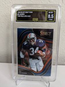 lot 31B image: 2022 Select Draft Picks Bo Jackson Field Level Blue #168 Graded GMA 8.5 T