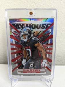 lot 53C image: 2023 Panini Donruss Optic Bijan Robinson My House Silver Prizm #4 T