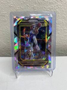 lot 868 image: 2022-23 Panini Prizm Ochai Agbaji Cracked Ice Prizm RC #267 J