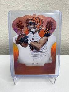 lot 888 image: 2013 Panini Crown Royale Rex Burkhead Bronze Die-Cut Numbered 110299 RC #181 J