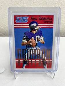 lot 50L image: 2015 Panini Score Fran Tarkenton Gridiron Heritage #17 J