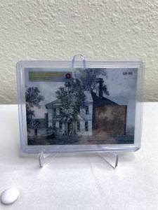 lot 111 image: 2022 Washington Chronicles Williamsburg Dirt Relic Numbered 7538 #GW-WB J