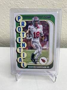 lot 117 image: 2024 Panini Score Marvin Harrison Jr. Protential RC #16 J
