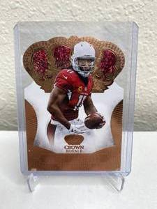 lot 48D image: 2013 Panini Crown Royale Larry Fitzgerald Bronze Die-Cut #56 J