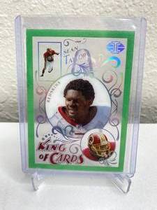 lot 75B image: 2021 Panini Illusions Sean Taylor King of Cards Green Acetate #KC-20 J