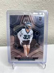 lot 39 image: 2024 Panini Mosaic Cooper DeJean RC #340 J