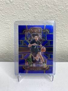 lot 96C image: 2023-24 Panini Select Anthony Black Blue Concourse RC #71 J