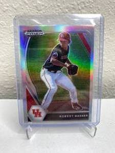 lot 85 image: 2021 Panini Draft Picks Robert Gasser Silver Prizm RC #PDP71 J