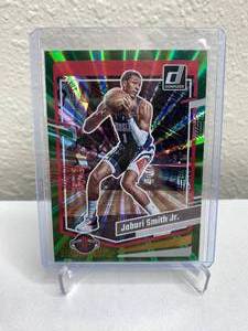 lot 88B image: 2023-24 Donruss Jabari Smith Jr. Green Laser Holo #98 J