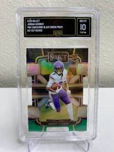 lot 9D image: 2023 Panini Select Jordan Addison Concourse Die-Cut Prizm RC #66 Graded GMA Gem Mint 10 T
