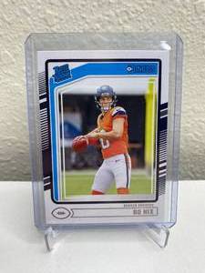 lot 42A image: 2024 Panini Donruss Bo Nix Rated Rookie #369 T