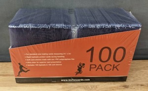lot 40 image: Brand New 100 Pack of Topload Card Protectors with 100 Sleeves N