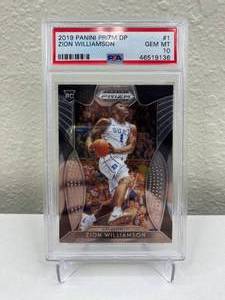 lot 5B image: 2019 Panini Prizm Draft Picks Zion Williamson RC #1 Graded PSA Gem Mint 10 T