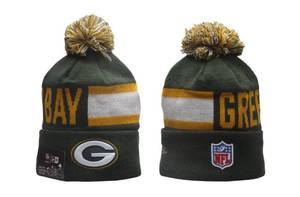 lot 18A image: Brand New Green Bay Packers New Era Embroidered NFL Football Beanie Adult Winter Hat O