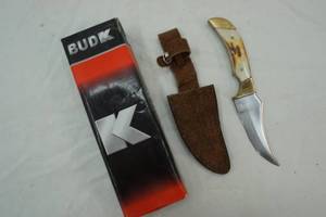 lot 54 image: BUDK working stag skinner knife