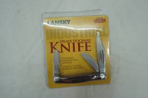lot 87 image: Lansky 3 blade folding stockman knife