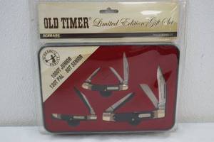 lot 101 image: Old Timer 3-knife gift set