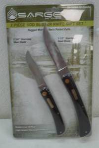 lot 112 image: Sarge pocket knives, folding