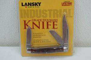 lot 121 image: Lansky 3 blade Stockman folding knife and tool
