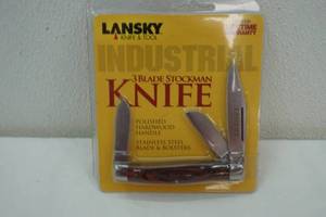 lot 125 image: Lansky 3-blade stockman knife and tool