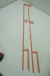 lot 225 image: 2 Rod holders-appear to be NEW. 37 tall