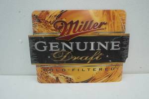 lot 233 image: MGD heavy plastic beer sign