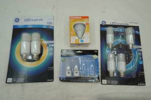 lot 245 image: LED light bulb and night light lot