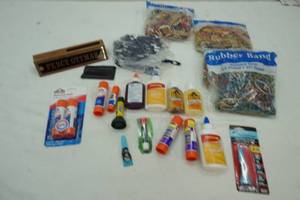 lot 254 image: office supply & craft lot