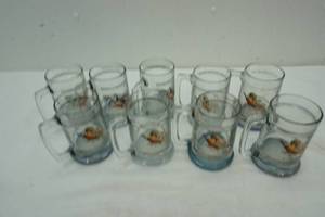 lot 259 image: lot of 9 Pheasant mugs