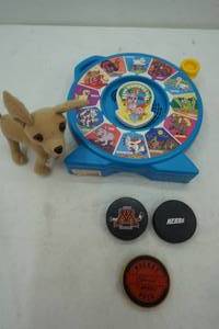lot 276 image: Hockey pucks and toys, vintage Mattel