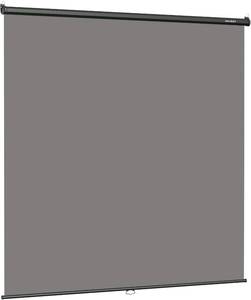 lot W-10 image: RAUBAY Retractable Pull Down Grey Screen Backdrop - 78.7 x 86.6