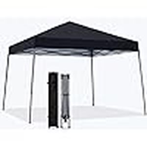 lot P-15 image: MASTERCANOPY Portable Pop Up Canopy Tent with Large Base (12x12,Black)