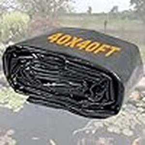 lot P-64 image: yeezoo 40X40FT Reinforced Large PE Pond Liner, KOI Pond Liners for Outdoor Ponds, Enhanced 5-Layer Structure Pond Liner for Fish, Duck, Garden Raised Bed and Waterscape Pond(0.82ozsq ft Thickness)