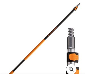 lot C-8 image: 4-18 ft Long Telescopic Extension Pole  Multi-Purpose Extendable Pole with Universal Twist-on Metal Tip