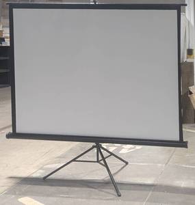 lot E-105 image: Portable Projector Screen with Tripod Stand