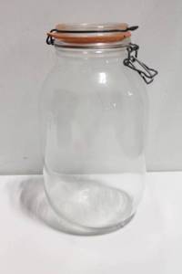 lot 40 image: 3L Glass Storage Jar with Airtight Seal