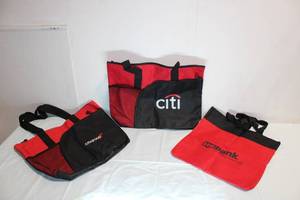 lot 71 image: Set of 3 Promotional Tote Bags - Citi, U.S. Bank, and Citigroup
