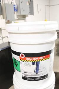 lot 152 image: 50 lb Bucket of Traction Grit Anti-Slip Material