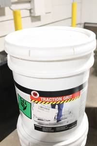lot 154 image: 50 lb Bucket of Traction Grit